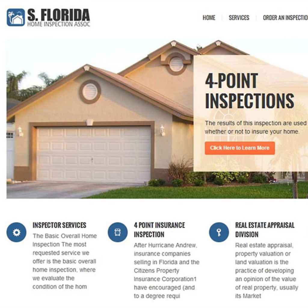 Home Inspector Website Development
