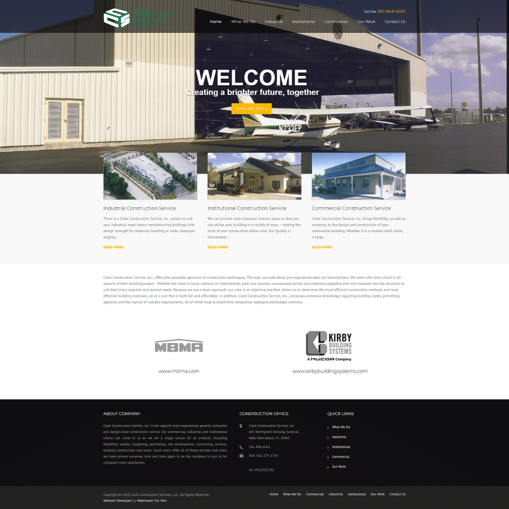 Construction Website Design