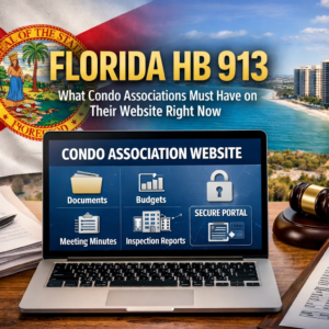 Post title Florida HB 913: What Condo Associations Must Have on Their Website Right Now