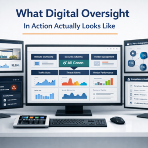 Featured image with title: What Digial Oversight in Action Actually Looks Like