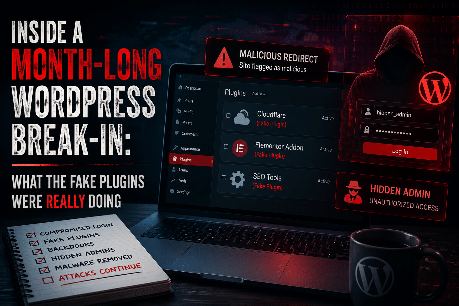 Inside a Month-Long WordPress Break-In: What the Fake Plugins Were Really Doing
