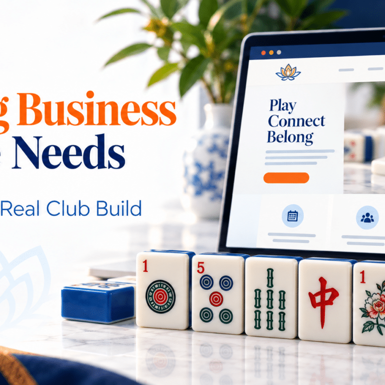 mahjong business website - What a Mahjong Business Website Needs: Lessons From a Real Club Build